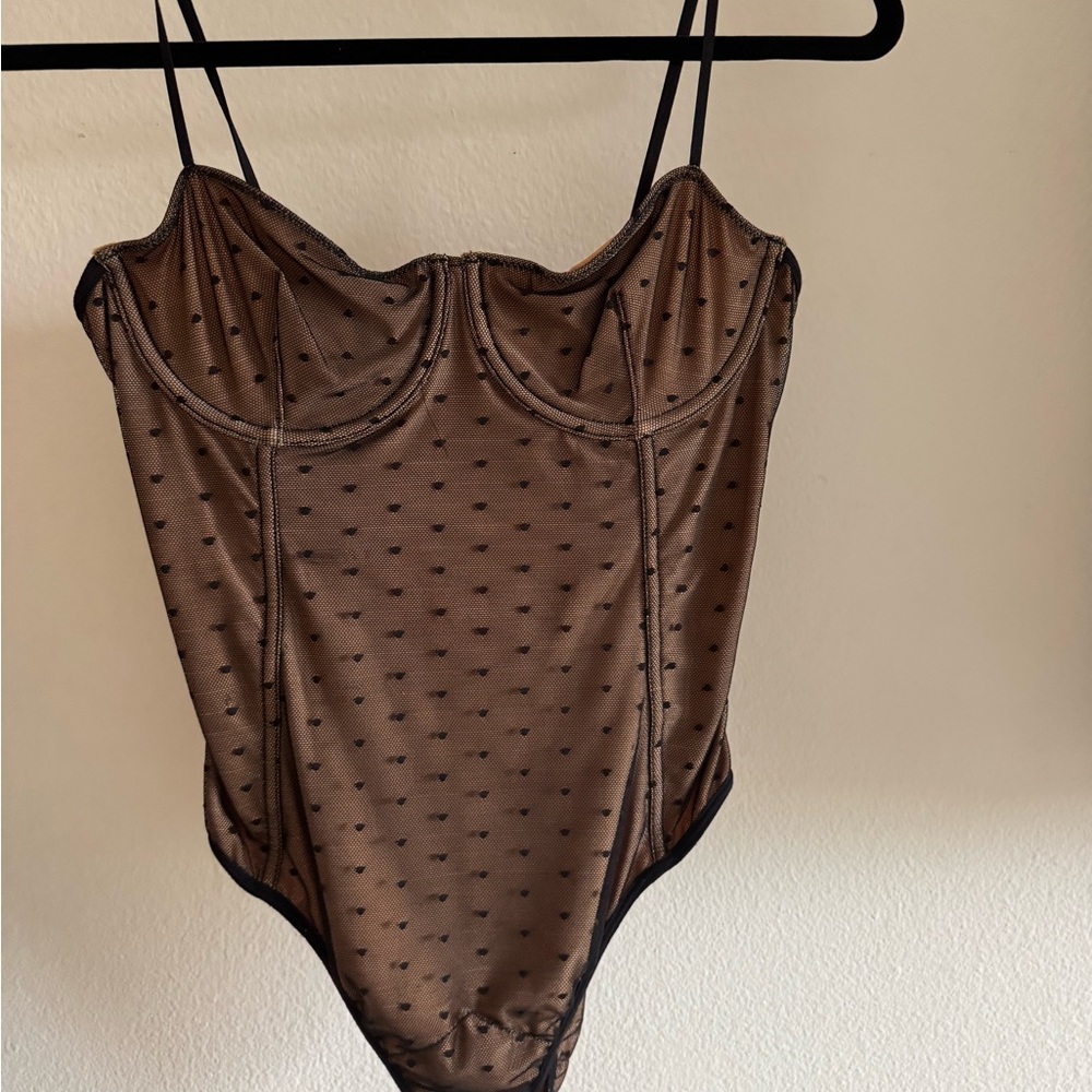 White Fox No Looking Back Bodysuit Black